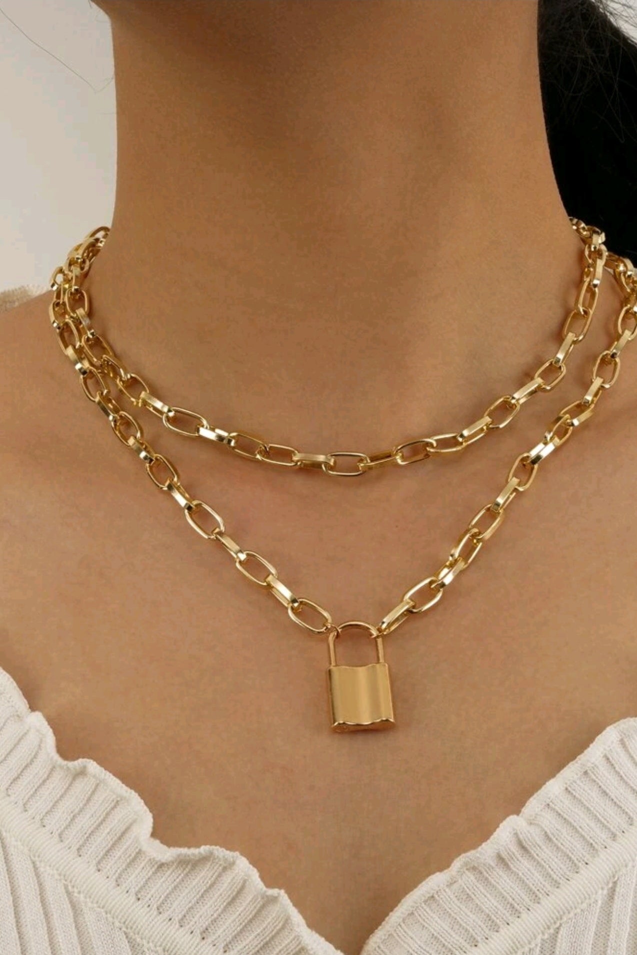 Lock chain Necklace