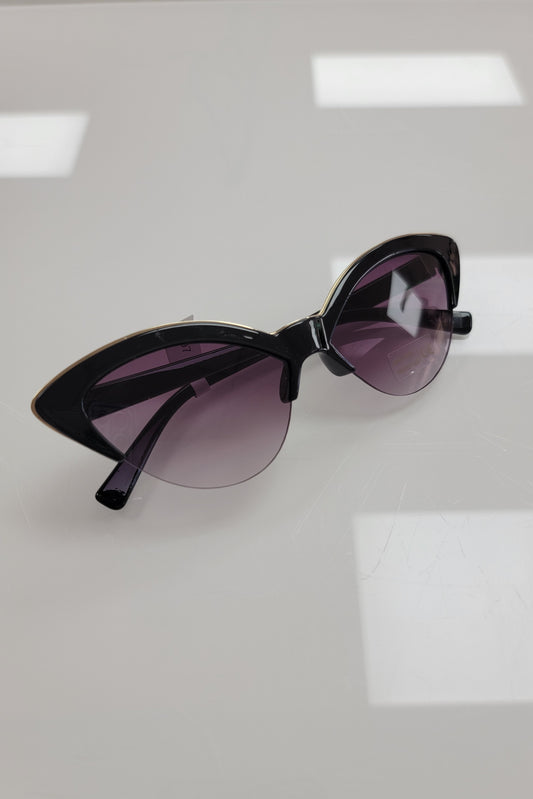 Black Cateye - Slim Sunglasses