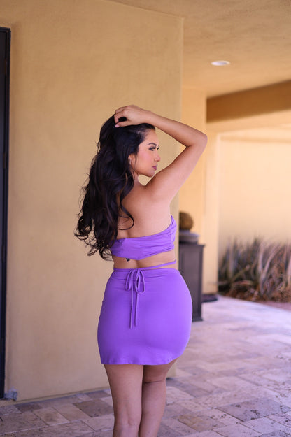 Purple - Bora Bora Skirt and Top Set / Dress