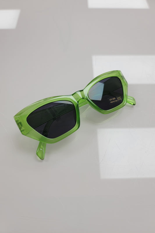 Green Jelly - Rectangle Sunglasses