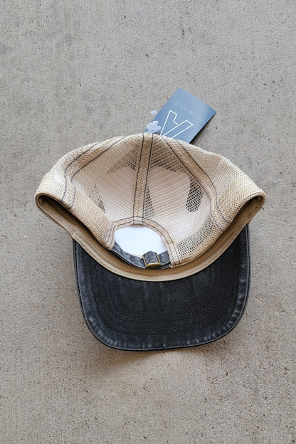 Black/Tan - Trucker Baseball Cap